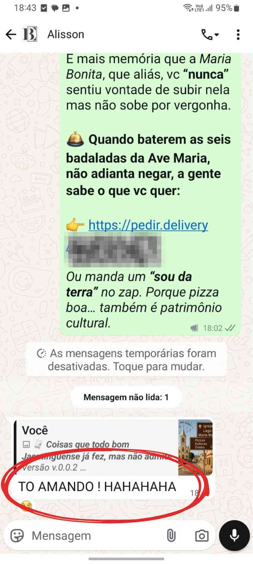As pessoas esperam sua mensagem, vira ritual